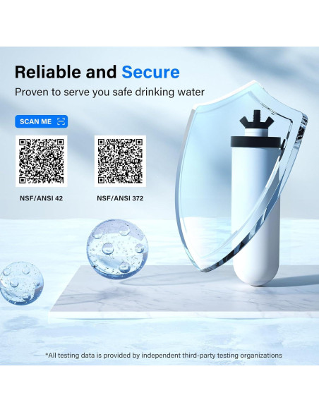 Filtros Cerámicos Purewell K8013 - Paquete de 2, 3 Etapas, NSF