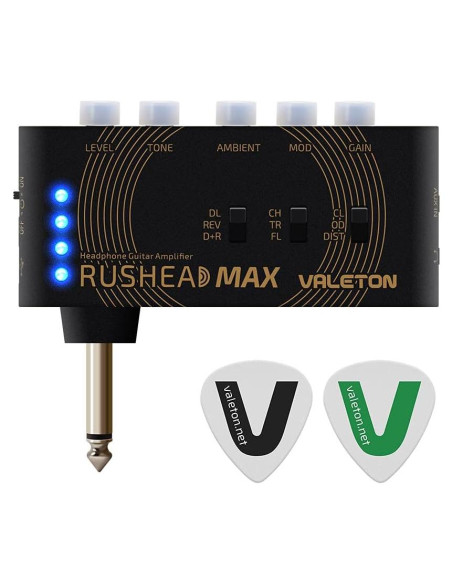 Amplificador de Auriculares VALETON Rushead Max 5W Recargable