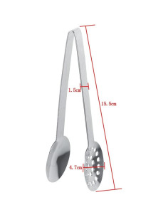 Pinzas Exprimidor de Bolsas de Té Acero Inoxidable 2 Piezas 2