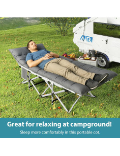 Cama Plegable Camping Fenbeli 2PACK Alta Resistencia 190.5x71.1cm 2