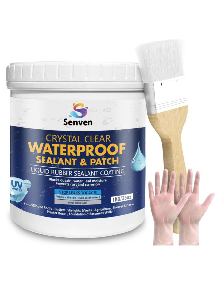 Sellador Impermeable SENVEN 16oz Transparente para Reparación