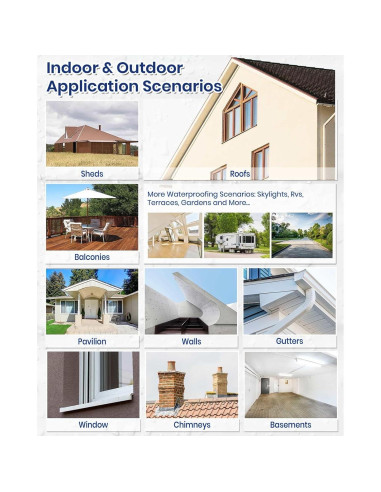 Sellador Impermeable SENVEN 16oz Transparente para Reparación