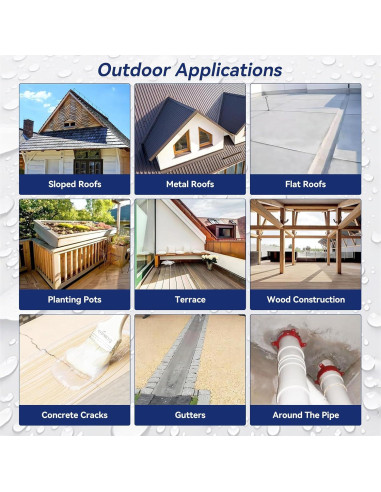 Sellador Impermeable SENVEN 16oz Transparente para Reparación