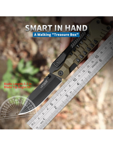 Cuchillo Multi Herramienta 22 en 1 LETGOS Gris Desierto