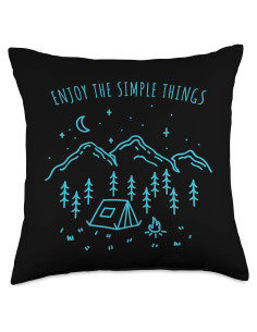 Cojín de Camping Minimalista Frases Simples 45x45 cm