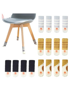 16 Calcetines Antideslizantes para Patas de Muebles Chchmu