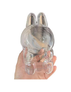 Funda Protectora Acrílica 360 para Muñeca Labubu - Modelo Sentado