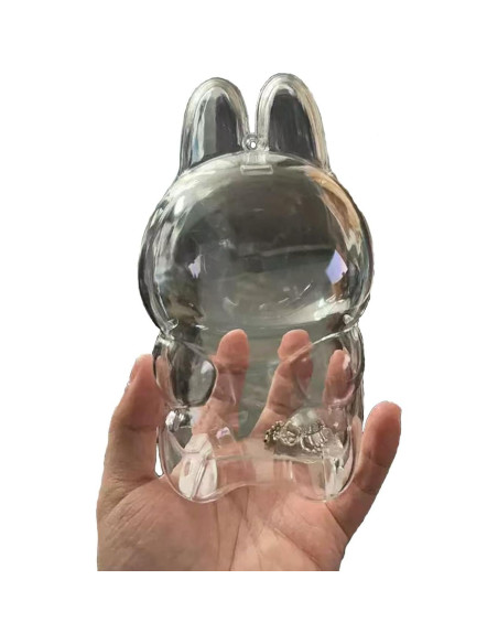 Funda Protectora Acrílica 360 para Muñeca Labubu - Modelo Sentado