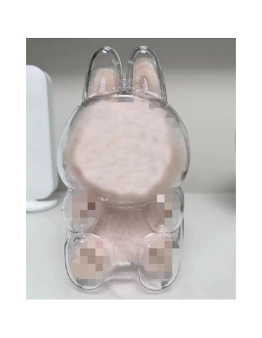 Funda Protectora Acrílica 360 para Muñeca Labubu - Modelo Sentado