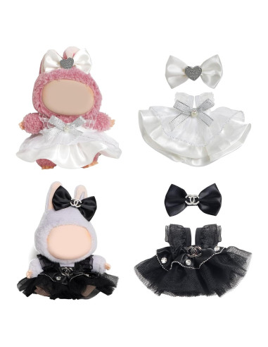 Conjunto Ropa para Muñeca 17cm FEAYEA - 2 Faldas y Horquillas