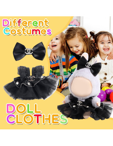 Conjunto Ropa para Muñeca 17cm FEAYEA - 2 Faldas y Horquillas