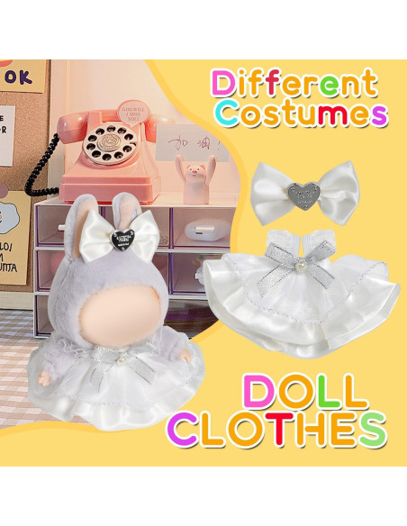 Conjunto Ropa para Muñeca 17cm FEAYEA - 2 Faldas y Horquillas