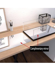 Caja de exhibición acrílica LABUBU 35x30x60 cm alta gama 2