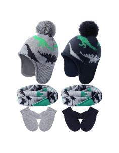 Conjunto de gorro, bufanda y guantes SATINIOR para niños