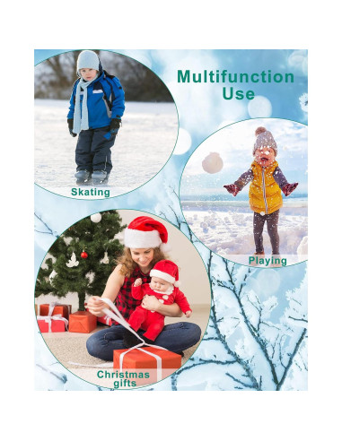 Conjunto de gorro, bufanda y guantes SATINIOR para niños