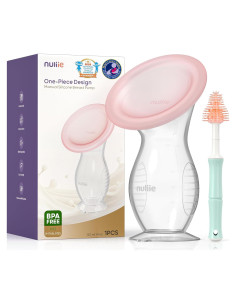 Bomba Manual de Silicona Nuliie 120ml Antifugas para Lactancia