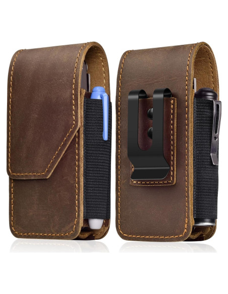 Funda de Cuero Genuino SOGCASE para Multiherramientas - Cierre Magnético