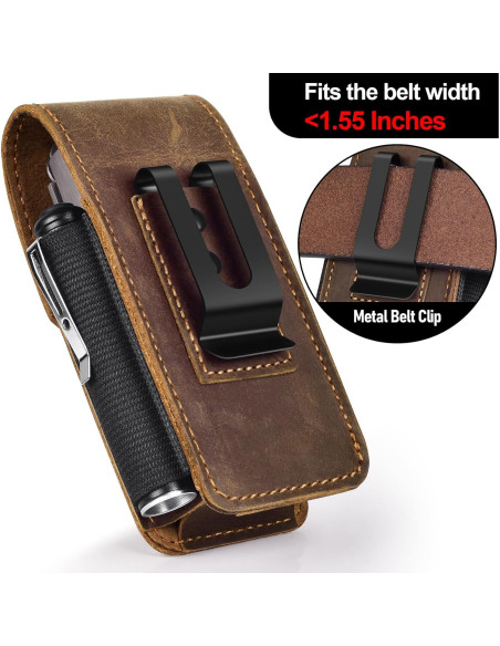 Funda de Cuero Genuino SOGCASE para Multiherramientas - Cierre Magnético