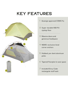 Tienda de Campaña Ligera NEMO Mayfly 2 Personas Impermeable 2