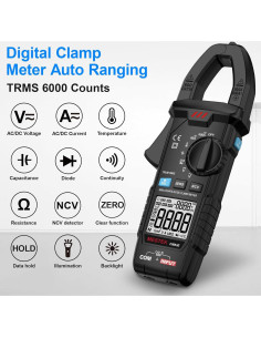 Multímetro Digital MESTEK CM83E Pinza 6000 Cuentas AC/DC 2