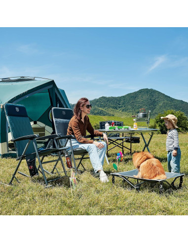 Silla de Camping Balancín Timber Ridge Ajustable Azul 136 kg