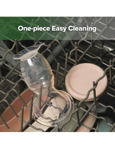 Bomba de Pecho Manual Haakaa 118ml Rosa con Tapa de Silicona