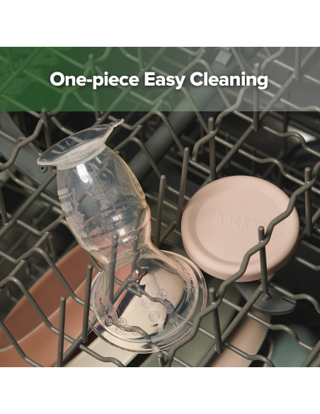 Bomba de Pecho Manual Haakaa 118ml Rosa con Tapa de Silicona