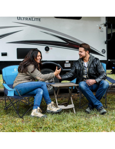 Sillas de Camping Plegables LET'S CAMP 2 Pack con Portavasos