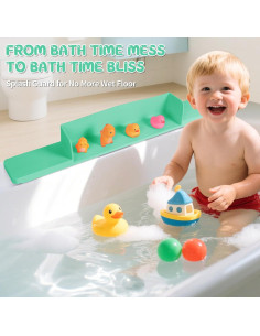 Protector de Salpicaduras para Bañera Aqqwxyq Verde 76.2x9x8.5cm 2