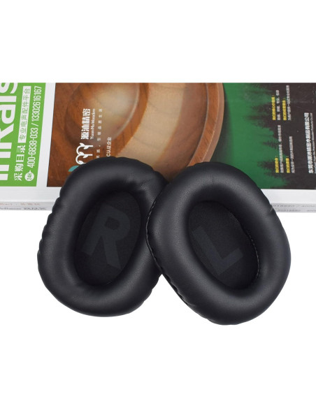 Almohadillas de Reemplazo MOLGRIA para Logitech G Pro X - Negro Cuero