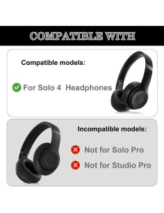Almohadillas de Reemplazo Aiiviol para Auriculares Beats Solo 4 2