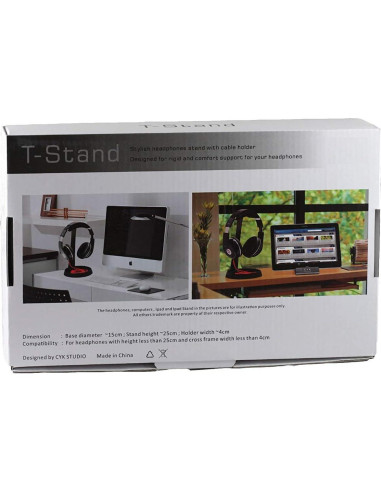 Soporte para Auriculares Gaming Navitech de Acero 25cm