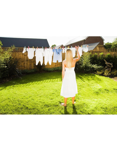 Cuerda trenzada de nylon 6mm Donhouse 15.24 metros blanca