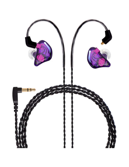 Auriculares In-Ear BASN Bsinger BC100 Púrpura con Cable Desmontable