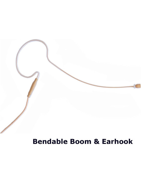 Micrófono de Auricular Mini Rannsgeer L630R Beige para Sennheiser