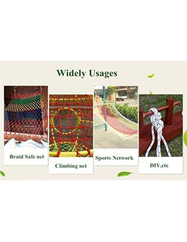 Cuerda trenzada de nylon 6mm Donhouse 15.24 metros blanca