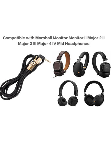 Cable de Audio UNCLE LIGHT 1.2m para Auriculares Marshall