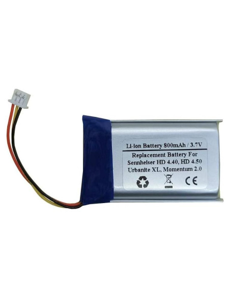 Batería de Reemplazo 3.7V 800mAh Starnovo para Sennheiser HD 4.40/4.50