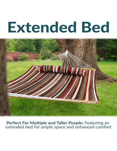 Hamaca Acolchada Extra Grande Sunnydaze para 2 Personas