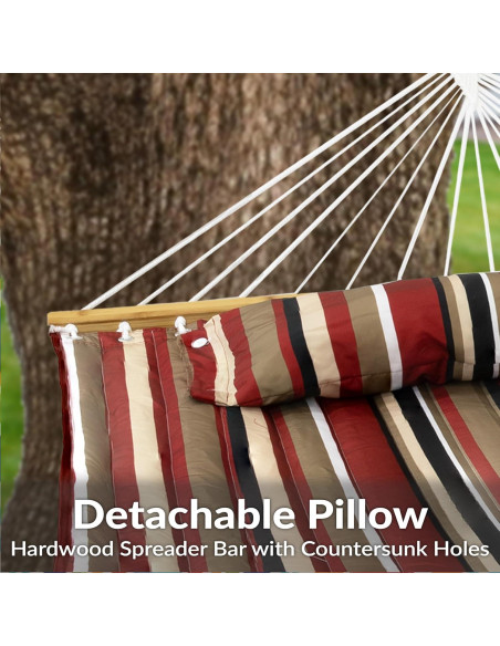 Hamaca Acolchada Extra Grande Sunnydaze para 2 Personas Hamaca Acolchada Extra Grande Sunnydaze para 2 Personas