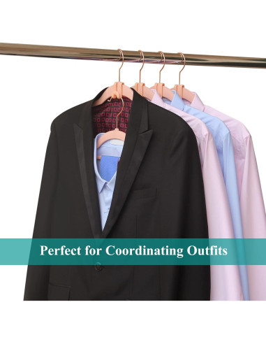 Ganchos Conectores para Perchas FREZON 60 Pcs Negro Ahorro Espacio