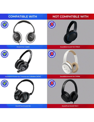 Kit de almohadillas de reemplazo AHG para Bose AE2 y SoundTrue