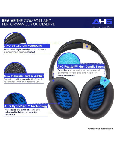 Kit de almohadillas de reemplazo AHG para Bose AE2 y SoundTrue