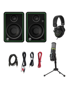 Paquete de Estudio Mackie EM-USB con Monitores CR3-X