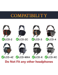 Almohadillas de Reemplazo SOULWIT para Auriculares Audeze LCD - Negro 2