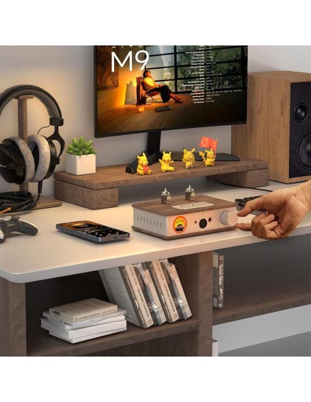 Amplificador de Auriculares Douk Audio E2 con Tubos Valvo y Medidor VU