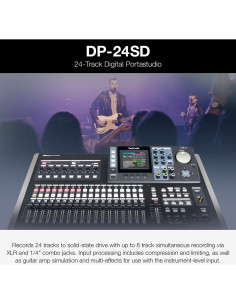 Grabadora de Audio Digital Tascam DP-24SD 24 Canales 8 Entradas XLR 2