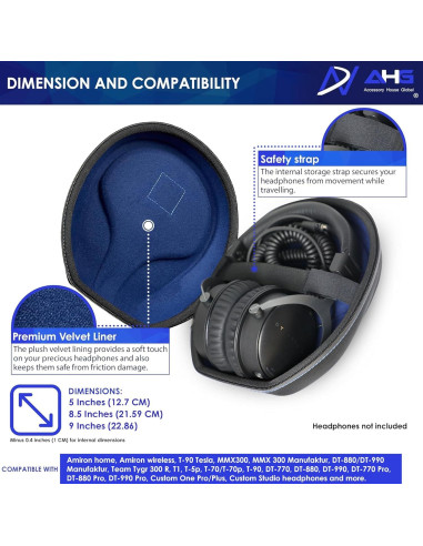 Caja de Transporte Spartan DN8PRO-XL para Auriculares Beyerdynamic