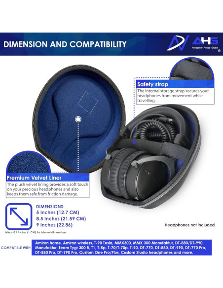 Caja de Transporte Spartan DN8PRO-XL para Auriculares Beyerdynamic