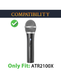 Filtros Pop SOULWIT para Micrófonos ATR2100x-USB - Negro 2